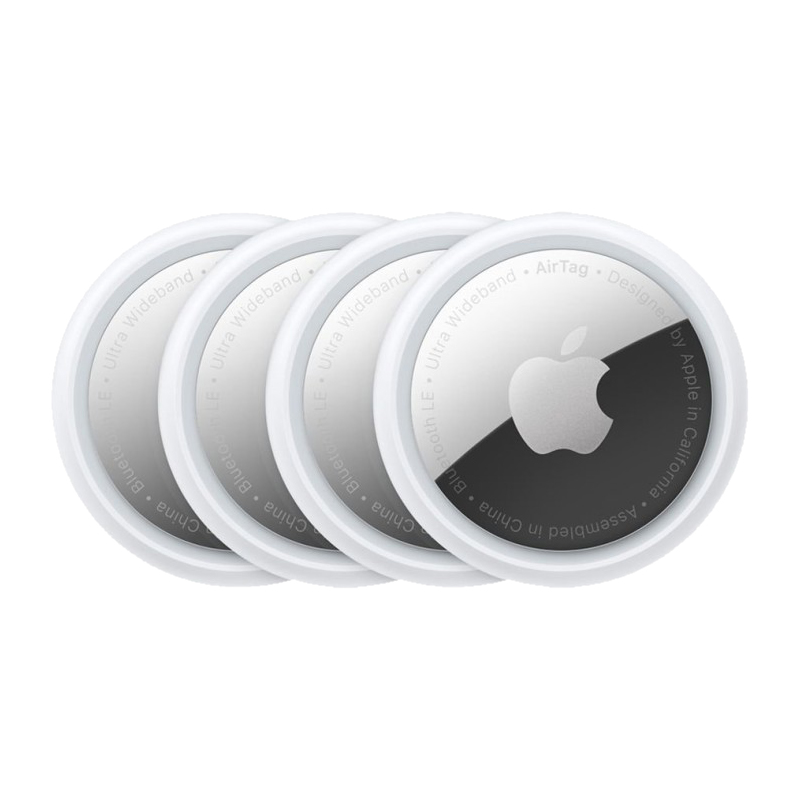 weiß-silber AirTag | Apple asgoodasnew 4er-Pack