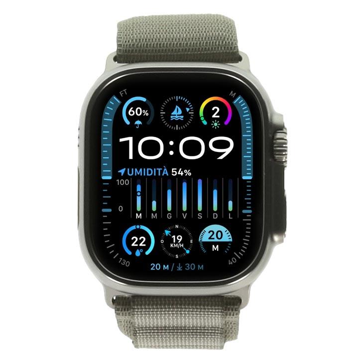 Apple Watch Ultra 2 Titane 49mm Bracelet Océan blanc (GPS + Cellular) pas  cher