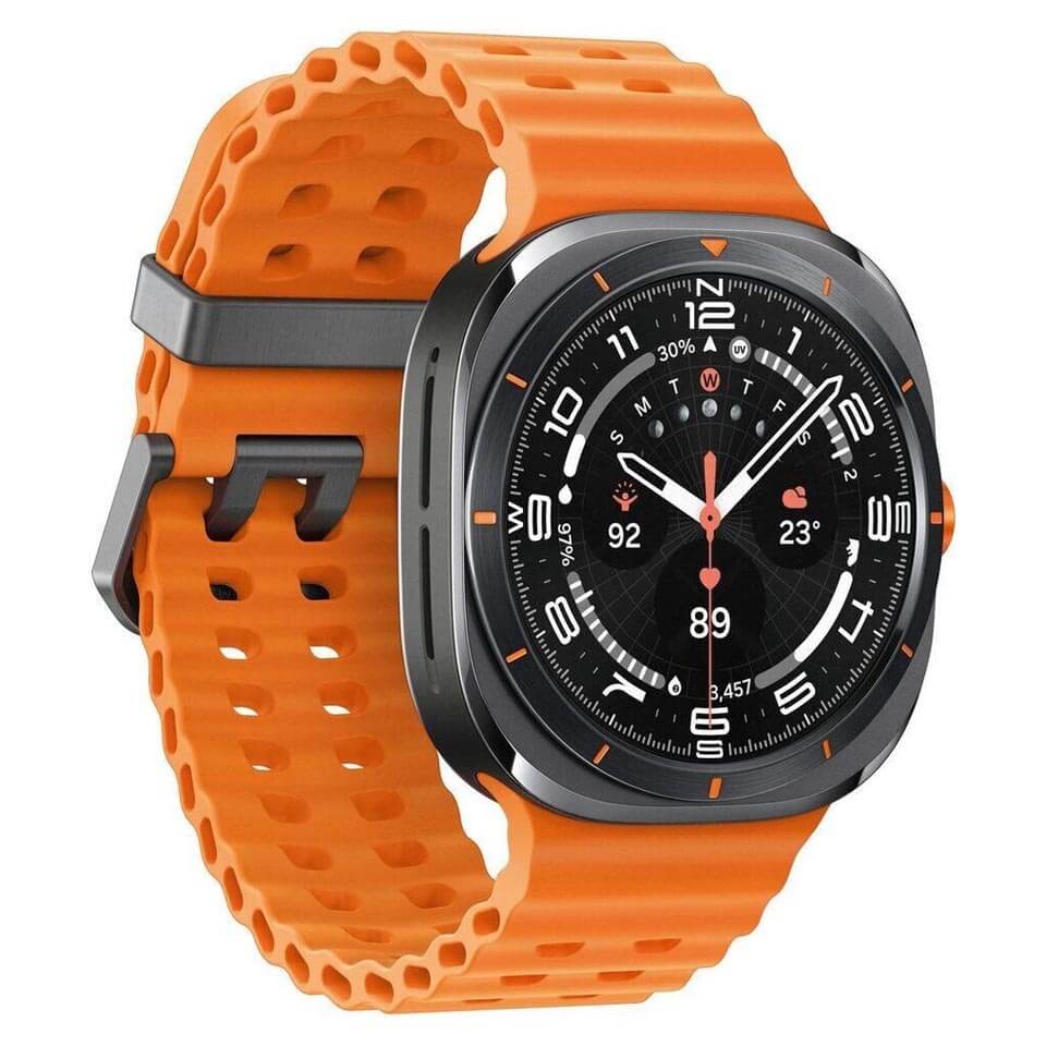 Samsung Galaxy Watch Ultra titanium gray 47mm LTE Marine Band orange asgoodasnew