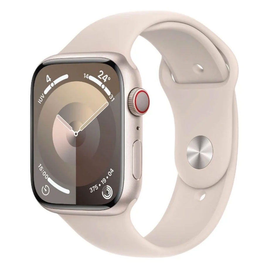 Apple Watch Series 9 GPS + Cellular 41mm Aluminium polarstern Sport Loop polarstern