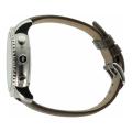 Fossil Q Explorist plata correa en piel marrón (FTW4003P)