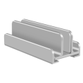 Verstellbarer Aluminium Laptop & Tablet Ständer Vertikal -ID18208 silber