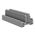 Verstellbarer Aluminium Laptop & Tablet Ständer Vertikal -ID18209 grau