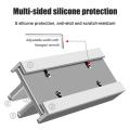 Verstellbarer Aluminium Laptop & Tablet Ständer Vertikal -ID18209 grau