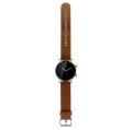 Motorola Moto 360 (3nd Gen) 46mm acciaio inossidable cinturino in pelle castagna