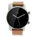 Motorola Moto 360 (3nd Gen) 46mm acciaio inossidable cinturino in pelle castagna