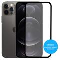 [2 Stück] Ultra Schutzglas inkl. Schablone für Apple iPhone 12 / 12 Pro -ID20017 schwarz