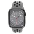 Apple Watch Series 8 GPS + Cellular 45mm Aluminium bleu de minuit Bracelet Sport gris olive/noir