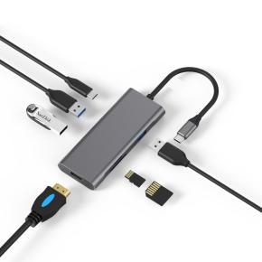 Immagine di USB-C Hub 7 in 1 grigio