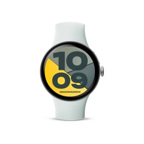 Google Pixel Watch 5 polished silver 41mm Sportarmband fog (Wi-Fi) 64GB