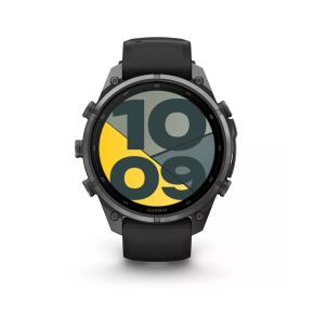 Garmin Fenix 9 Pro inReach 47mm gris charbon DLC titane avec Bracelet en silicone noir/gris (010-04336-11) 64Go