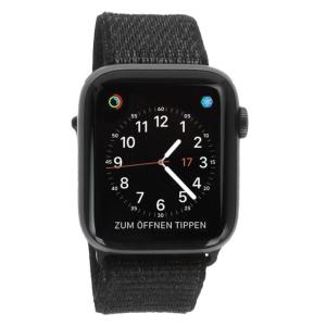 product image Apple Watch Series 4 Aluminiumgehäuse grau 44mm mit Sport Loop schwarz (GPS)