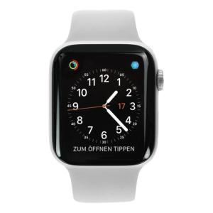 product image Apple Watch Series 4 Aluminiumgehäuse silber 44mm mit Sportarmband weiß (GPS)