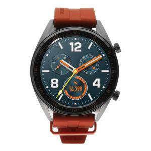 product image: Huawei Watch GT Active grau mit Silikonarmband orange