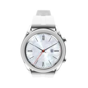 product image: Huawei Watch GT Elegant silber mit Silikonarmband weiß