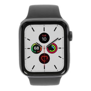 product image: Apple Watch Series 5 Aluminiumgehäuse grau 44mm mit Sportarmband schwarz (GPS)