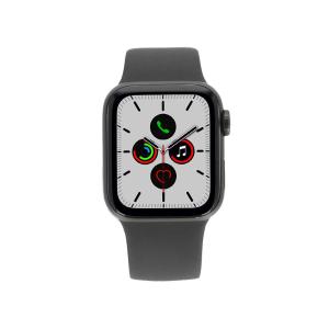 product image: Apple Watch Series 5 Aluminiumgehäuse grau 40mm mit Sportarmband schwarz (GPS + Cellular)
