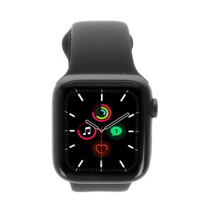 product image: Apple Watch SE Aluminiumgehäuse space grau 44mm mit Sportarmband schwarz (GPS)