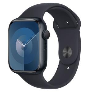 product image: Apple Watch Series 9 Aluminiumgehäuse mitternacht 41mm Sportarmband mitternacht S/M (GPS + Cellular)