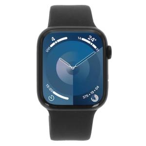 product image: Apple Watch Series 9 Aluminiumgehäuse mitternacht 45mm Sportarmband mitternacht M/L (GPS)