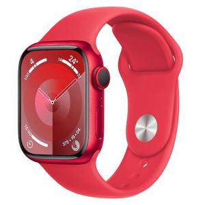 product image: Apple Watch Series 9 GPS + Cellular 41mm Aluminium rot Sportarmband rot M/L