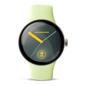 Google Pixel Watch 4 champagne gold 41mm Sportarmband lemongrass (Wi-Fi)