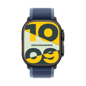 Apple Watch Ultra 3 GPS + Cellular 49mm Titan schwarz Trail Loop blau/hellblau M/L