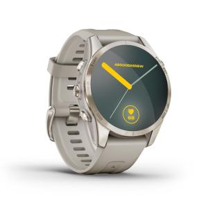 Garmin Epix Pro Gen 2 Sapphire 42mm beige/softgold QuickFit-Nylon-Armband (010-02802-20)