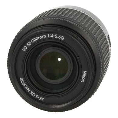 Nikon AF-S Nikkor 55-200 mm F4-5.6 DX objectif noir