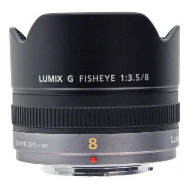 Panasonic 8mm 1:3.5 Lumix G Fisheye negro