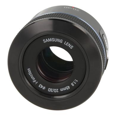 Samsung 45mm 1:1.8 NX 2D/3D i-Function negro