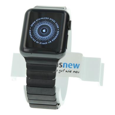 Apple Watch Series 1 38mm acero inox negro correa en nylon negro