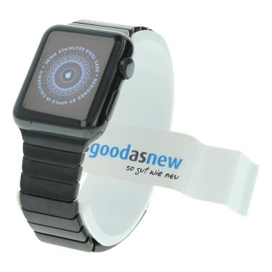 Apple Watch Series 1 38mm acero inox negro correa en nylon negro
