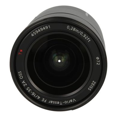Sony 16-35mm 1:4.0 AF FE ZA OSS A-Mount negro