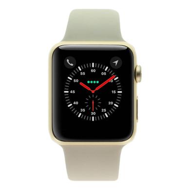 Apple Watch Sport 42mm mit Sportarmband Stein aluminium gold