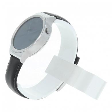 Huawei Watch Classic mit Lederarmband schwarz silber schwarz