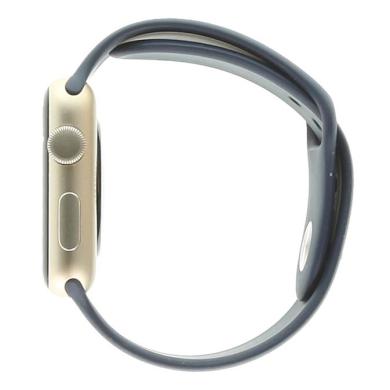 Apple Watch Sport 42mm aluminium argent bracelet sport bleu