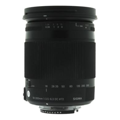 Sigma 18-300mm 1:3.5-6.3 AF DC Makro OS HSM Contemporary para Nikon negro