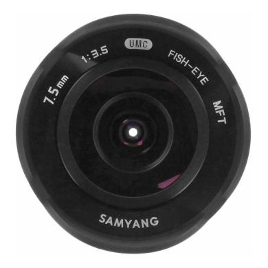 Samyang 7.5mm 1:3.5 Fisheye pour Micro-Four-Thirds argent