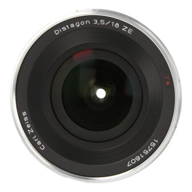 Zeiss Distagon T* 3.5/18 ZE avec Canon EF Mount noir