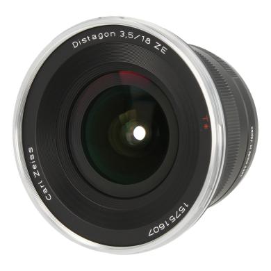 Zeiss Distagon T* 3.5/18 ZE con Canon EF Mount negro