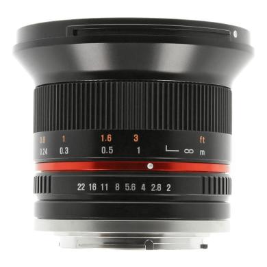Samyang 12mm 1:2.0 NCS CS para Canon EF-M negro