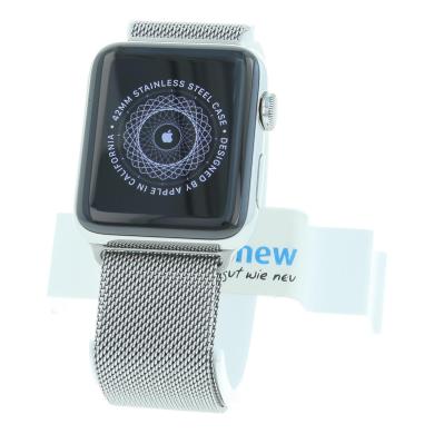 Apple Watch Series 2 Edelstahlgehäuse 42mm mit Milanaise-Armband silber Edelstahl Silber