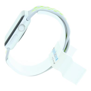 Apple Watch Series 2 Nike+ 42mm aluminium argent bracelet sport argent/volt