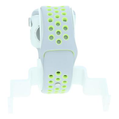 Apple Watch (Series 2) 42mm Aluminiumgehäuse Silber mit Nike+ Sportarmband Silber/Volt Aluminium Silber