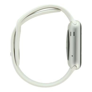 Apple Watch Series 1 42mm aluminium argent bracelet sport blanc