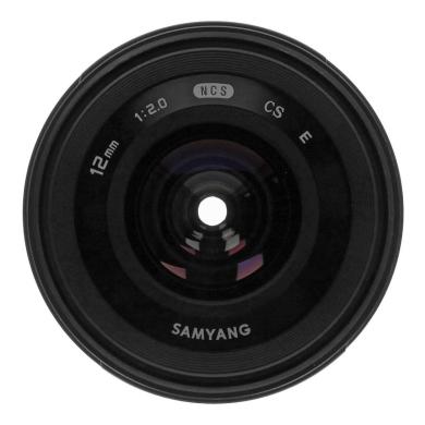 Samyang 12mm 1:2.0 NCS CS para Sony E plateado