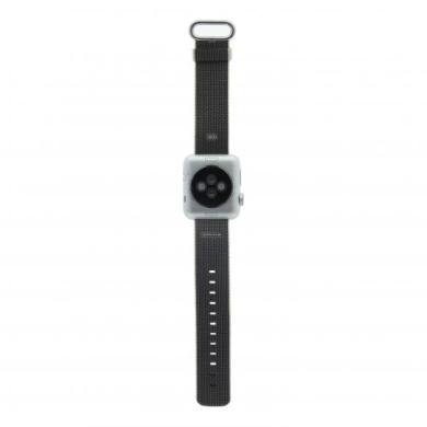Apple Watch Series 2 Aluminiumgehäuse silber 38mm mit Nylonarmband perlgrau aluminium silber