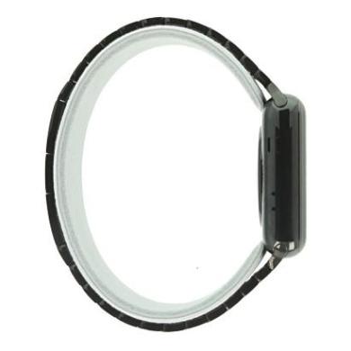 Apple Watch Series 2 42mm acciaio inossidable nero cinturino in en nylon nero