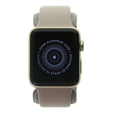 Apple Watch Series 2 Aluminiumgehäuse gold 42mm mit Sportarmband sandrosa aluminium gold